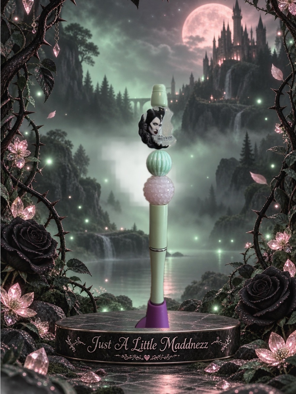 Mint & Purple Decorative Pen